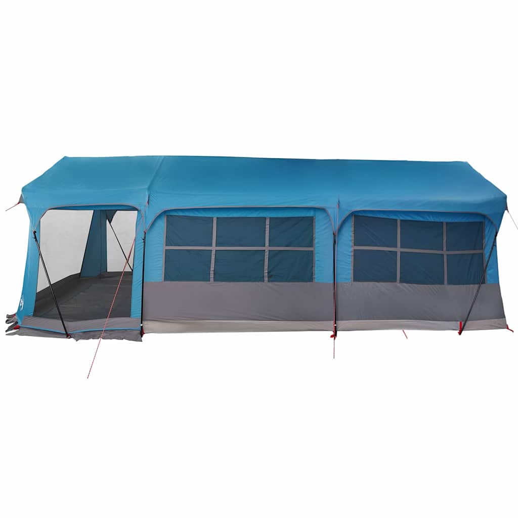 Gezinstent met dak Blauw en Grijs 620 x 322 x 240 cm Polyester