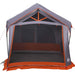 Gezinstent met dak Grijs en Oranje 620 x 322 x 240 cm Polyester