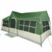 Gezinstent Groen en beige 622 x 295 x 238 cm Polyester en staal