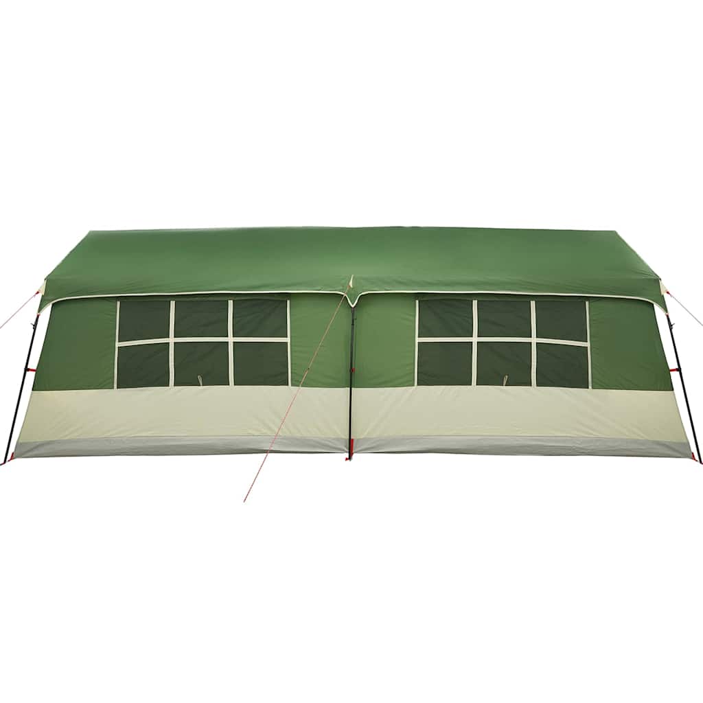 Gezinstent Groen en beige 622 x 295 x 238 cm Polyester en staal