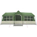 Gezinstent Groen en beige 622 x 295 x 238 cm Polyester en staal