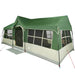 Gezinstent Groen en beige 622 x 295 x 238 cm Polyester en staal