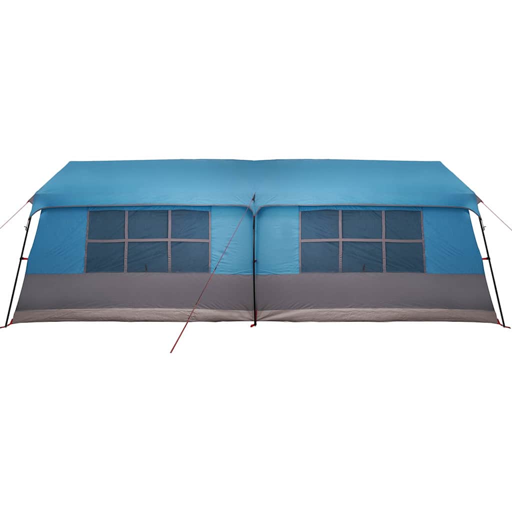 Gezinstent Blauw en Grijs 622 x 295 x 238 cm Polyester en staal