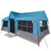 Gezinstent Blauw en Grijs 622 x 295 x 238 cm Polyester en staal