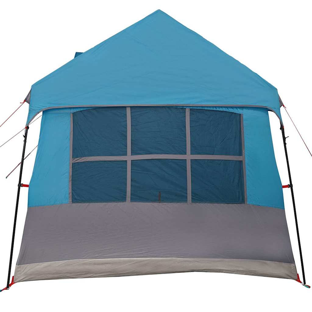 Gezinstent Blauw en Grijs 622 x 295 x 238 cm Polyester en staal