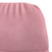 Relaxstoel met voetenbank fluweel roze