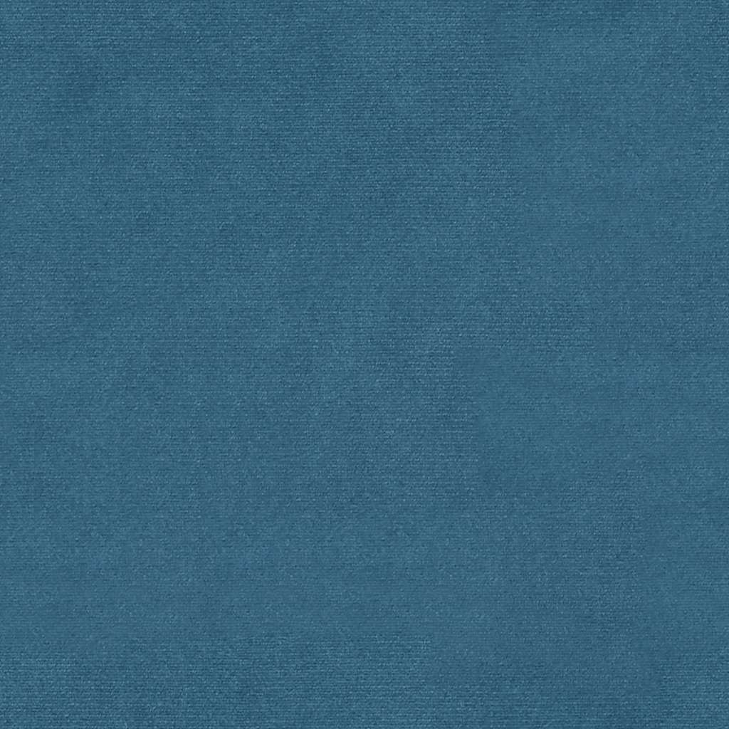 Relaxstoel met voetenbank fluweel blauw
