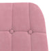 Relaxstoel met voetenbank fluweel roze