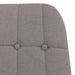 Relaxstoel met voetenbank stof taupe