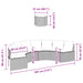 Tuinbank met tafel en kussens halfrond poly rattan zwart