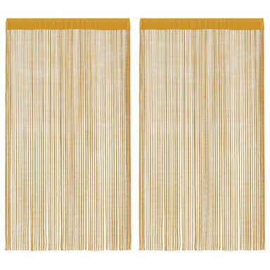 Koordgordijnen 2 st 100x250 cm goudkleurig