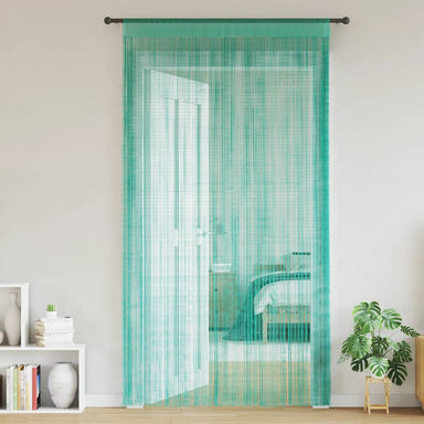 Koordgordijnen 2 st turkoois 140x250 cm