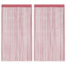 Koordgordijnen 2 st 140x250 cm roze