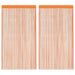Koordgordijnen 2 st 100x250 cm oranje