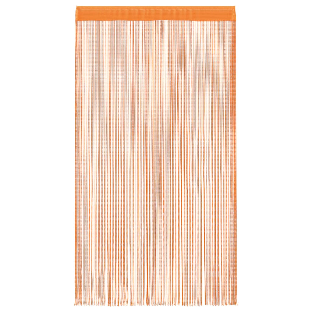 Koordgordijnen 2 st 100x250 cm oranje