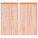 Koordgordijnen 2 st 140x250 cm oranje