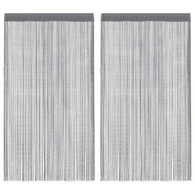 Draadgordijnen 2 stuks Antraciet 140x250 cm