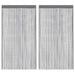 Draadgordijnen 2 stuks Antraciet 140x250 cm