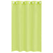 Gordijnen voile met doorvoertules 2 st 140x175 cm appelgroen
