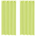 Gordijnen voile met doorvoertules 2 st 140x245 cm appelgroen