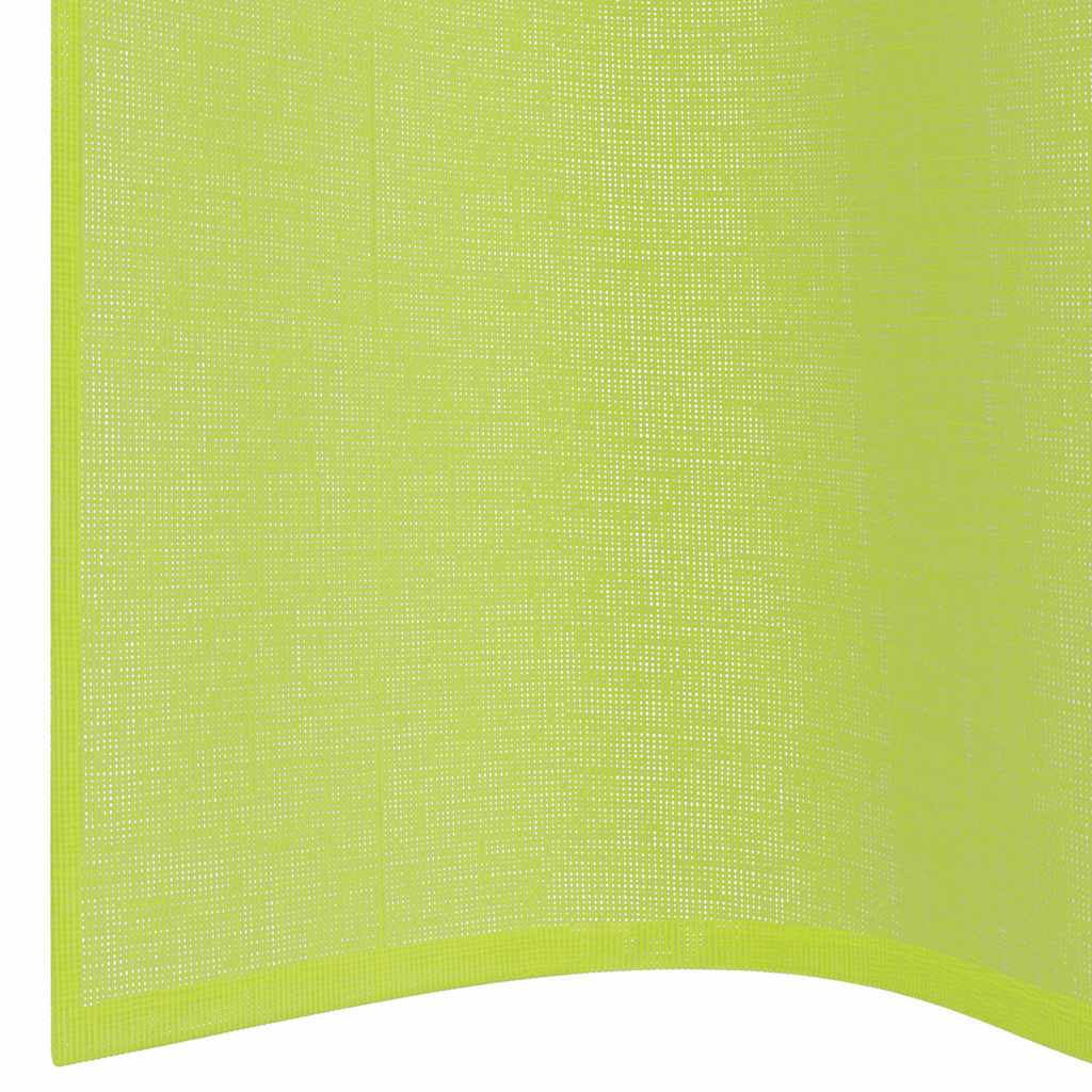Gordijnen voile met doorvoertules 2 st 140x245 cm appelgroen
