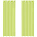 Gordijnen Voile met doorvoertules 2 st 140x260 cm appelgroen