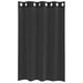 Gordijnen Voile met doorvoertules 2 st 140x175 cm zwart