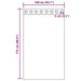 Gordijnen Voile met doorvoertules 2 st 140x175 cm zwart