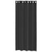 Gordijnen voile met doorvoertules 2 st 140x245 cm zwart