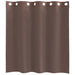 Gordijnen voile met doorvoertules 2 st 140x140 cm bruin