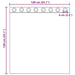 Gordijnen voile met doorvoertules 2 st 140x140 cm bruin