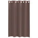 Gordijnen voile met doorvoertules 2 st 140x175 cm bruin