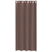 Gordijnen voile met doorvoertules 2 st 140x225 cm bruin
