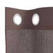 Gordijnen voile met doorvoertules 2 st 140x225 cm bruin