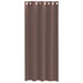Gordijnen Voile met doorvoertules 2 st 140x245 cm bruin