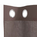 Gordijnen Voile met doorvoertules 2 st 140x245 cm bruin