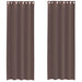 Gordijnen voile met doorvoertules 2 st 140x260 cm bruin