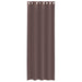 Gordijnen voile met doorvoertules 2 st 140x260 cm bruin