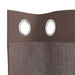 Gordijnen voile met doorvoertules 2 st 140x260 cm bruin