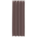 Gordijnen voile met doorvoertules 2 st 140x300 cm bruin