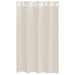 Gordijnen voile met doorvoertules 2 st 140x175 cm crèmekleurig