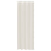 Gordijnen voile met doorvoertules 2 st 140x260 cm crèmekleurig