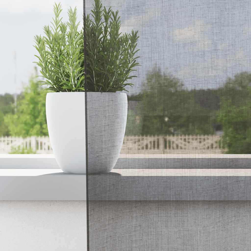 Gordijnen voile met doorvoertules 2 st 140x140 cm donkergrijs