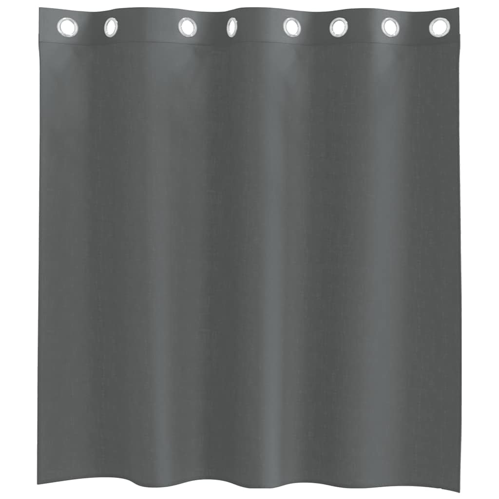 Gordijnen voile met doorvoertules 2 st 140x140 cm donkergrijs