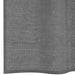Gordijnen voile met doorvoertules 2 st 140x140 cm donkergrijs