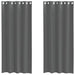Gordijnen voile met doorvoertules 2 st 140x225 cm donkergrijs