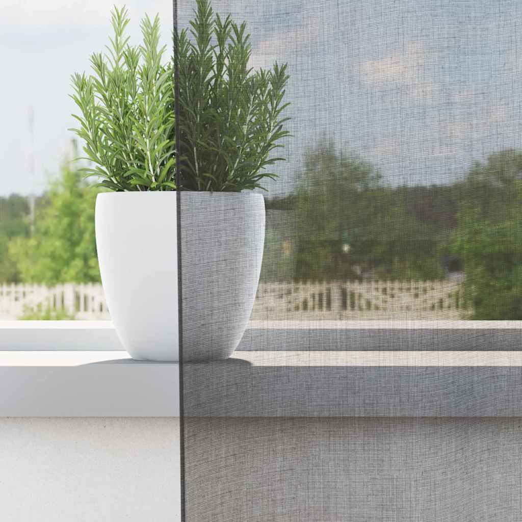 Gordijnen voile met doorvoertules 2 st 140x245 cm donkergrijs