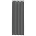 Gordijnen voile met doorvoertules 2 st 140x260 cm donkergrijs