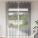 Gordijnen voile met doorvoertules 2 st 140x300 cm donkergrijs