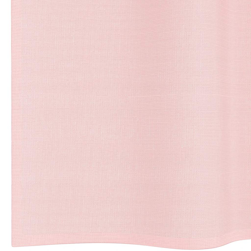 Gordijnen voile met doorvoertules 2 st 140x140 cm lichtroze